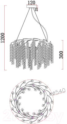 Люстра FAVOURITE 4108-8P