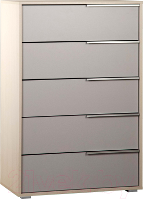 Комод Олмеко Аданте 57.04 (ясень анкор светлый/серый) - фото