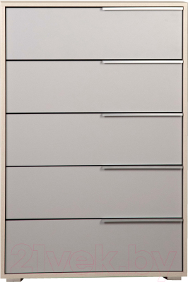 Комод Олмеко Аданте 57.04 (ясень анкор светлый/серый)