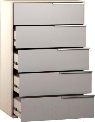 Комод Олмеко Аданте 57.04 (ясень анкор светлый/серый)