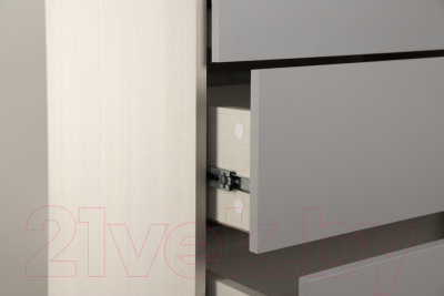 Комод Олмеко Аданте 57.04 (ясень анкор светлый/серый)