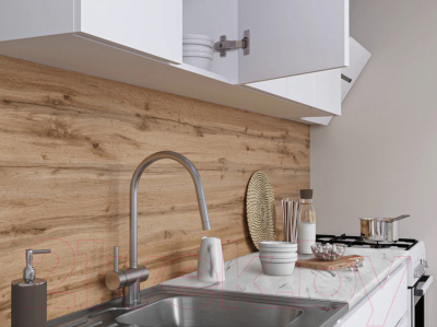 Кухонный гарнитур Артём-Мебель Мэри СН-114 ДСП 1.6м (белый)