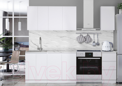 Кухонный гарнитур Артём-Мебель Мэри СН-114 ДСП 1.8м (белый)