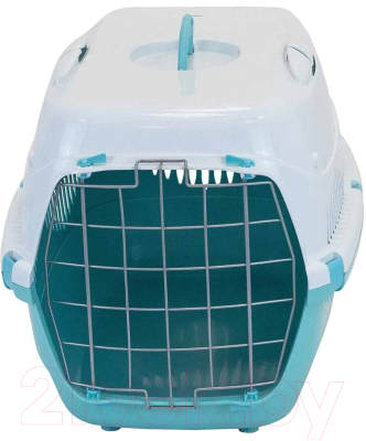 Переноска для животных ZooM Спутник-3 / 4292бирюз-бел