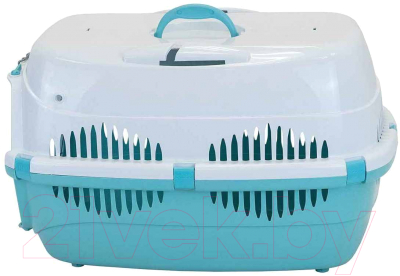 Переноска для животных ZooM Спутник-3 / 4292бирюз-бел