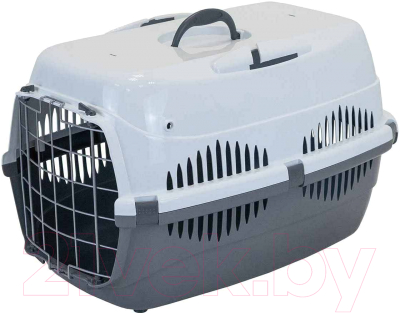 Переноска для животных ZooM Спутник-3 / 4292сер-бел - фото