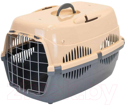 Переноска для животных ZooM Спутник-3 / 4292сер-песоч - фото
