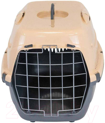 Переноска для животных ZooM Спутник-3 / 4292сер-песоч