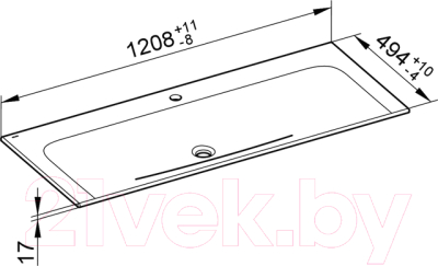 Умывальник Keuco Plan 32980311201