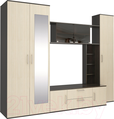 Стенка Stolline Милан / СТЛ.248.00МС (дуб феррара/дуб кремона) - фото