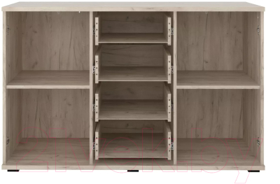 Тумба Stolline Альянс 4 ящика 2 дв / 435.09 (дуб крафт/белый глянец)