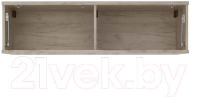 Шкаф навесной Stolline Альянс / 435.12 (дуб крафт/белый глянец)