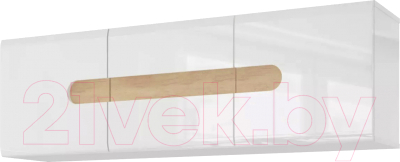 Шкаф навесной Stolline Катания / СТЛ.331.07 (белый/дуб небраска) - фото