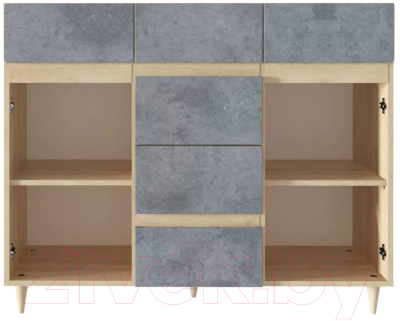 Тумба Stolline Киото / СТЛ.339.05 (дуб небраска/бетон темный)