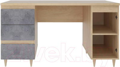 Письменный стол Stolline Киото / СТЛ.339.06 (дуб небраска/бетон темный)