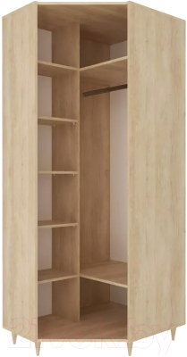 Шкаф Stolline Киото угловой / СТЛ.339.08 (дуб небраска/бетон темный)