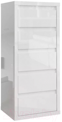 Комод Stolline Норден с 5 ящиками / 413.03 (белый) - фото