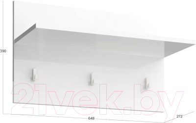 Вешалка для одежды Stolline Норден / 413.06