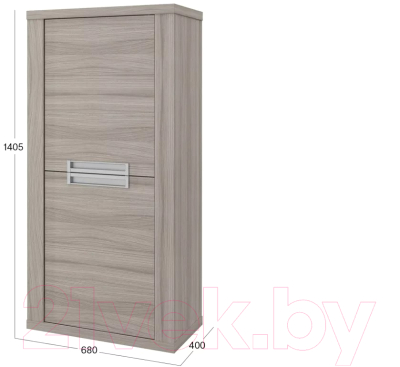 Шкаф Stolline Честерфилд 2-х дверный / СТЛ.365.01 (шорвуд)