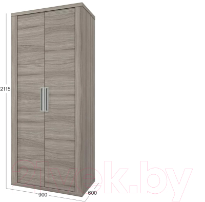 Шкаф Stolline Честерфилд 2-х дверный / СТЛ.365.05 (шорвуд)