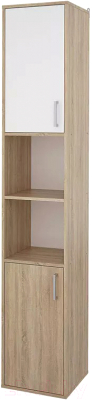 Шкаф-пенал Stolline Мика 2-х дверный / СТЛ.165.12 (дуб сонома/белый) - фото
