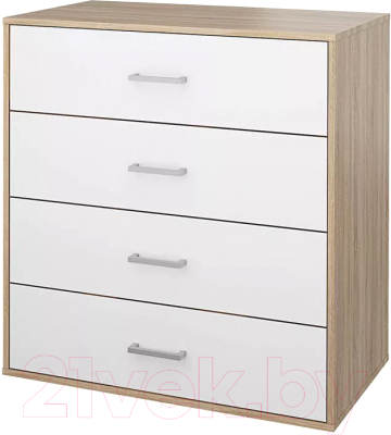 Комод Stolline Мика / СТЛ.165.14 (дуб сонома/белый) - фото