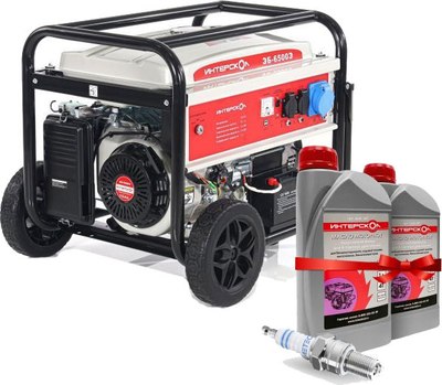 Бензиновый генератор Интерскол ЭБ-6500 Э Автономный - фото