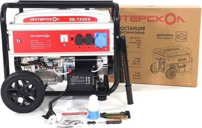 Бензиновый генератор Интерскол ЭБ-7500 Э Автономный