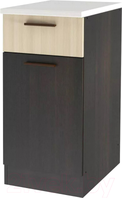 Шкаф-стол кухонный Stolline Дуэт 40 / СТЛ.316.04М (дуб феррара/ясень шимо светлый) - фото