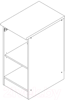 Шкаф-стол кухонный Stolline Дуэт 40 / СТЛ.316.04М (дуб феррара/ясень шимо светлый)