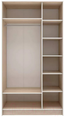 Шкаф Stolline Оливия 3-х дверный с зеркалом / СТЛ.109.06 (дуб сонома/белый)