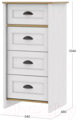 Комод Stolline Тифани / СТЛ.305.17 (дуб небраска/белый)