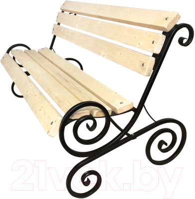 Скамья садовая M-Group Завиток / 18030415 (1.5м) - фото