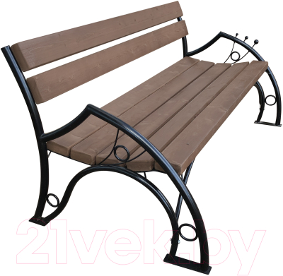 Скамья садовая M-Group Шарики / 18090410 (1м) - фото