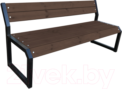 Скамья садовая M-Group Модерн 40 / 18190420 (2м) - фото
