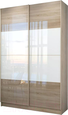 Шкаф-купе Stolline Марвин-3 2-х дверный / СТЛ.299.05 (дуб сонома/белый глянец/дуб светлый) - фото