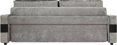 Диван KRONES Цезарь 1 (велюр темно-серый/черный)