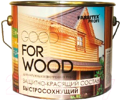 Защитно-декоративный состав Farbitex Profi Wood Быстросохнущий - фото