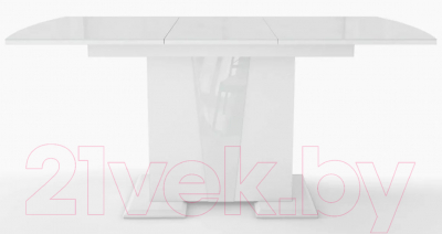 Обеденный стол Stolline Фрегат (белый/стекло белое)