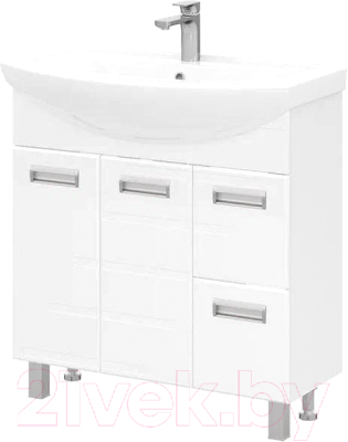 Тумба под умывальник Volna Joli 80.2D.2Y Балтика - фото
