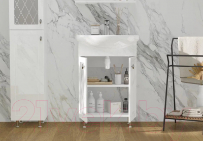 Тумба под умывальник Volna Milena 55.2D Балтика