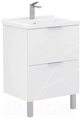 Тумба под умывальник Volna Twing 70.2Y Миранда (белый) - фото