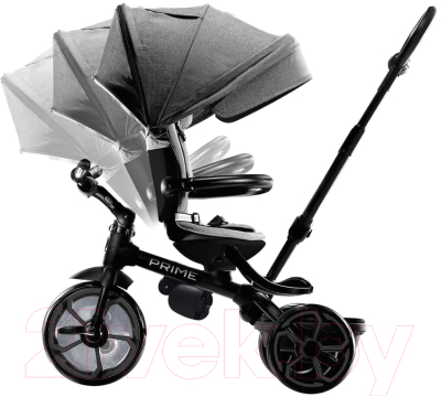 Трехколесный велосипед с ручкой QPlay Prime / Prime1GY