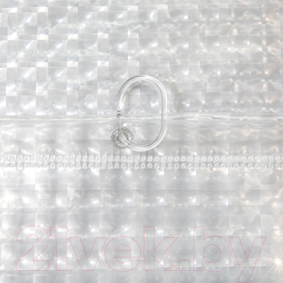 Шторка-занавеска для ванны Вилина Кристалл Peva. Призма / 7179-10015-1 - фото