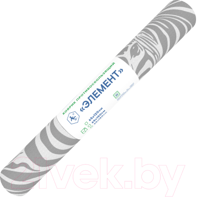 Коврик защитный Вилина Противоскользящий. Элемент 65x150 / 7176-Zebra_Grey