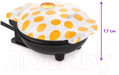 Вафельница Kitfort KT-1684-2 (белый/желтый)