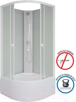 Душевая кабина Niagara Promo P80/40/MT/BK 80x80x195