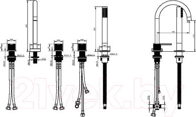 Смеситель Maxonor Pure Life PL1287-8