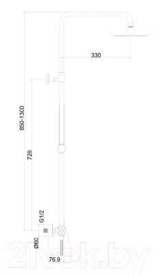 Душевая система Maxonor Pure Life PL2487-8