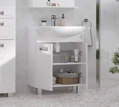 Тумба с умывальником Volna Joli 60.2D Балтика 60 (напольная)